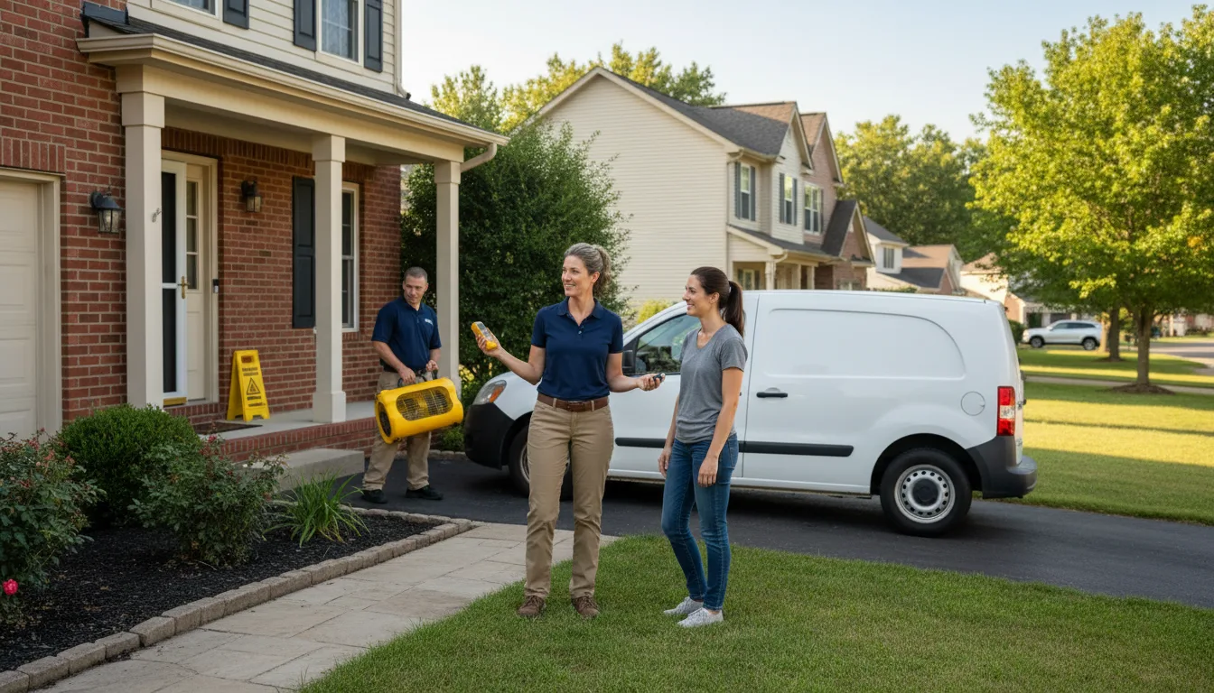 Residential water damage restoration in Saint Marys, PA